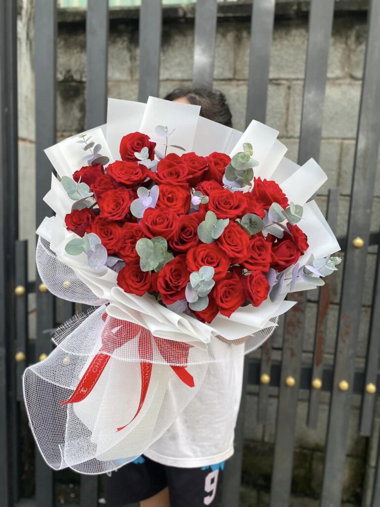 bó hoa hồng đỏ tại Quận 6
